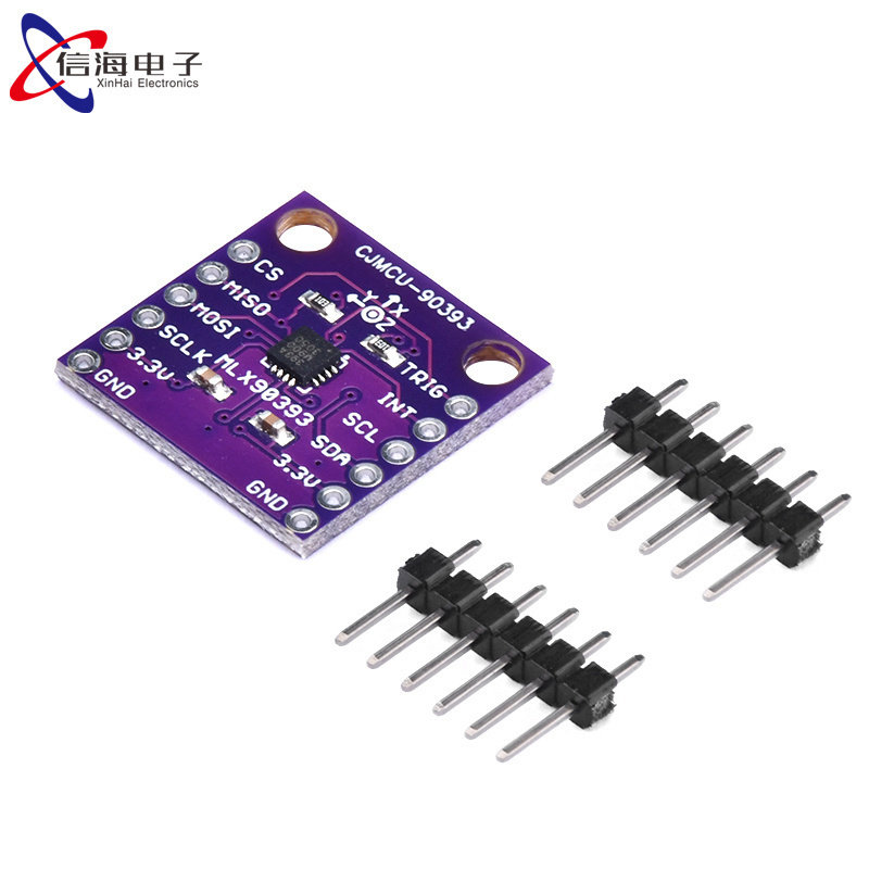 90393 MLX90393 数字 三维 霍尔传感器 位移角度旋转3D位置