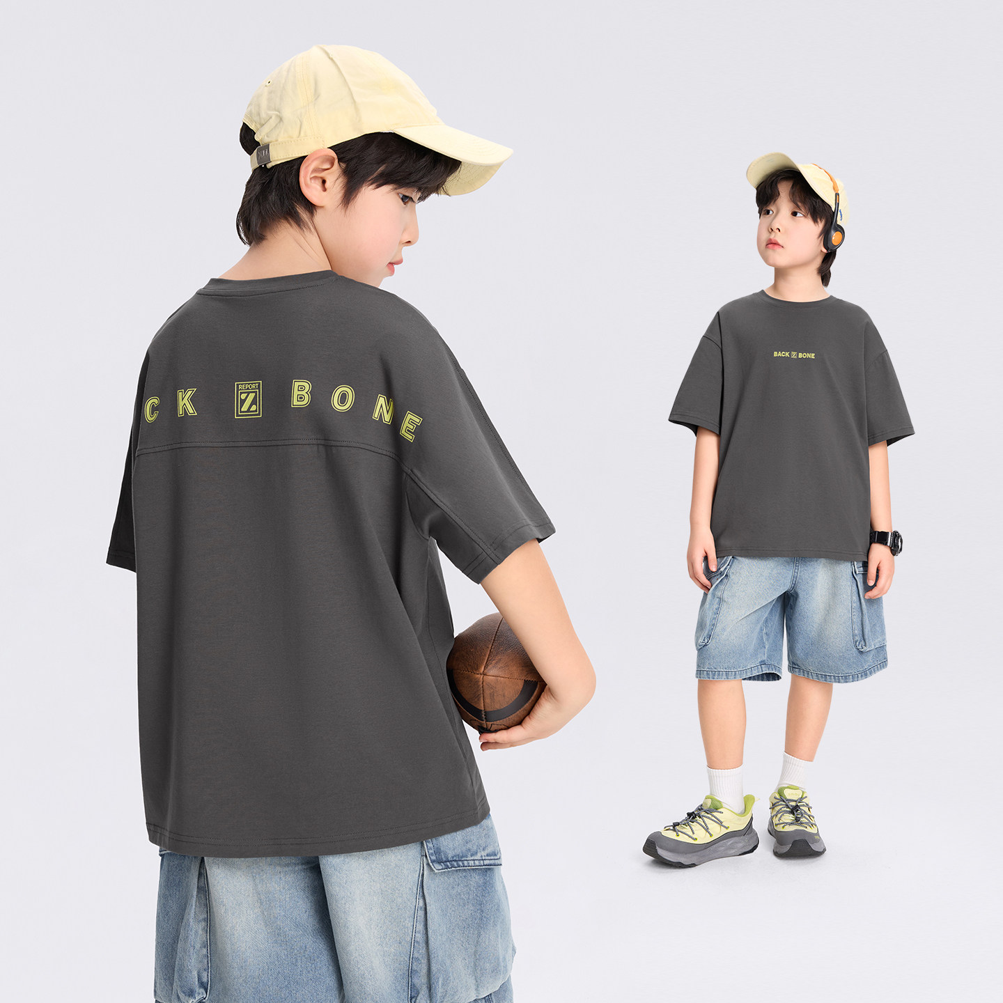 Zuoxi Children's Clothing Boys' Short-Sleeve T-Shirt Children's Cool Summer Wear 2026 New Model Boys' Large Children's Class a Antibacterial Top Trendy — 5