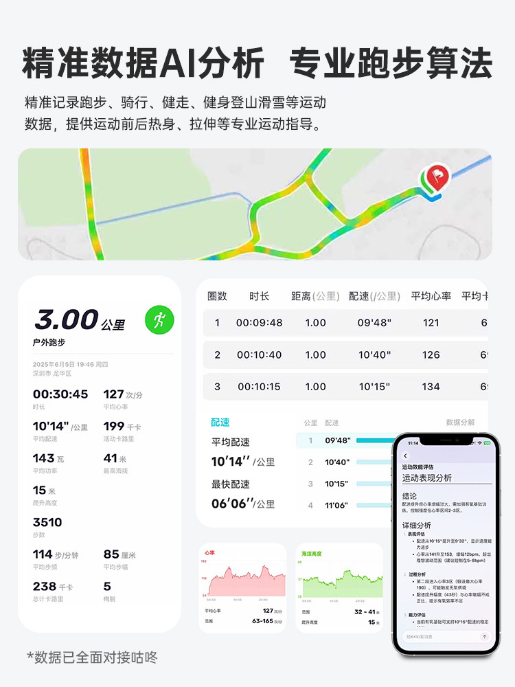 Kpep Professional Sports Watch Marathon Cross-Country Cycling Swimming Hiking Smart Sports Bracelet Heart Rate Blood Oxygen Sleep Music Smart Watch Waterproof Watch