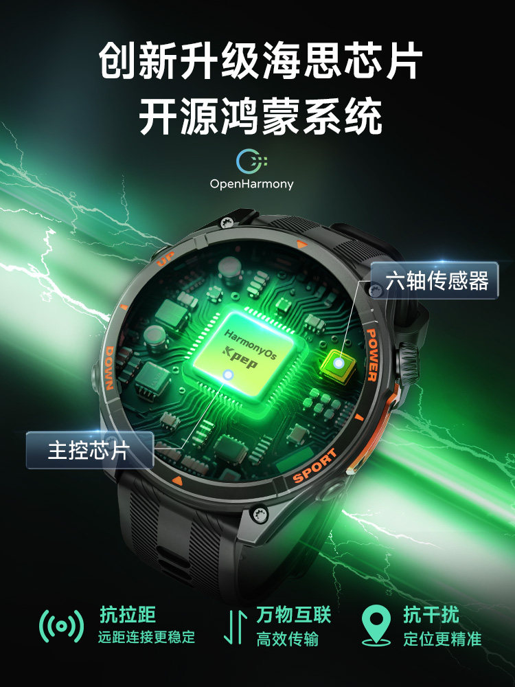 [Open Source Harmonyos] Kpep Professional Sports Watch Dual-Band Full-Satellite Positioning Real-Time Movement Trajectory 5Atm Waterproof Local Music Smartwatch Running-Specific Watch