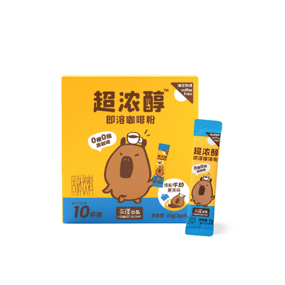 咖皮超浓醇咖啡粉0无糖0脂速溶便携黑咖啡美式拿铁燃减运动健身