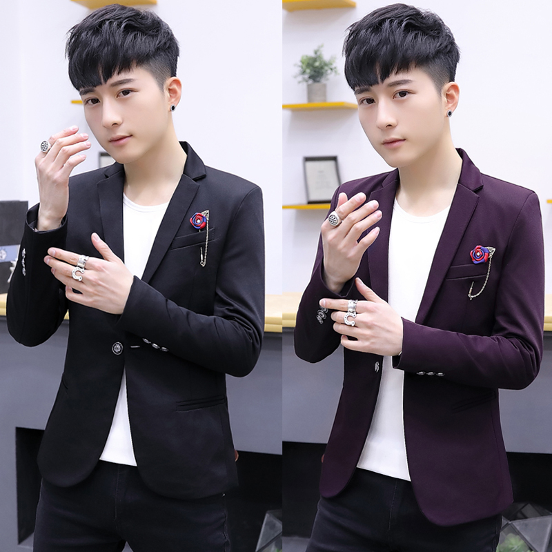 155 Handsome t Small Size Men's Clothing for Short Men S Size XS Size Small Suit Slim Fit Short Suit Men's Korean Style Jacket