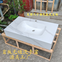 Customized slate seamless ceramic wash basin under the counter basin single basin wash basin wash basin basin cut angle custom size