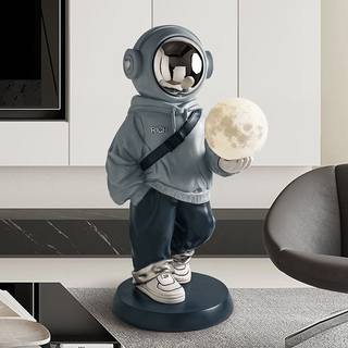 Behan Meituo Yue Astronaut TV Stand Bedside Table Coffee Table Night Light Floor-standing Ornament Home Decoration