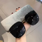 Брендовые солнцезащитные очки, в корейском стиле, защита от ультрафиолета, по фигуре, популярно в интернете