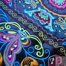 民族绣花刺绣服装包包辅料机绣绣片 民族配饰36*36cm