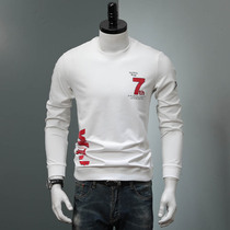 2020 Autumn New sweater mens autumn clothing explosion Tide brand round neck top long sleeve mens T-shirt Korean trend