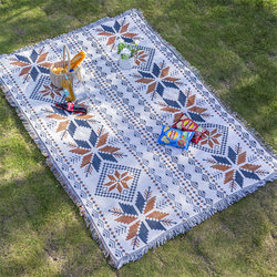 Trunk Stall Mat Blanket Car Trunk Market Night Market Tablecloth Rv Decoration Outdoor Camping Style Blanket Picnic Mat