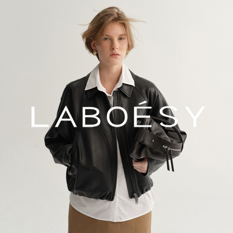 Laboesy French Imported Sheepskin Bc Three-Dimensional Tailored Aviator Short Leather Jacket Laboesy French Imported Sheepskin Bc Three-Dimensional Tailored Aviator Short Leather Jacket