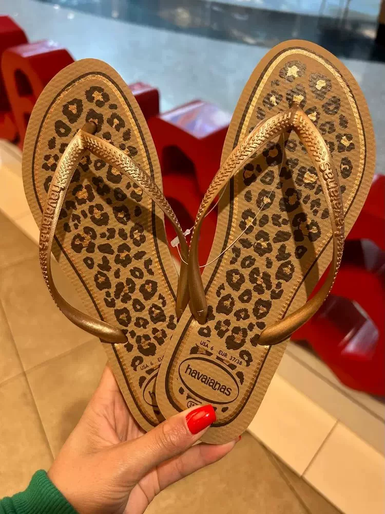 26 новых brazilian genuine havaianas тонкие ремешки леопардовый принт низкие сланцы без резиновой подошвы для женщин casual flip flops