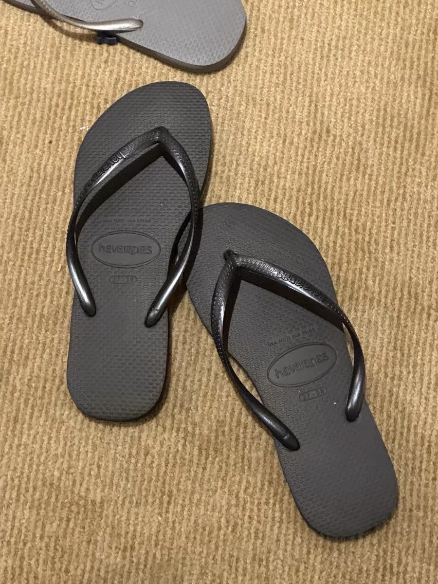 Бразилия Havaianas Havana Человеческое тело Шлепки Лето ТОП Классика Чистый однотонный синий парень нескользящий