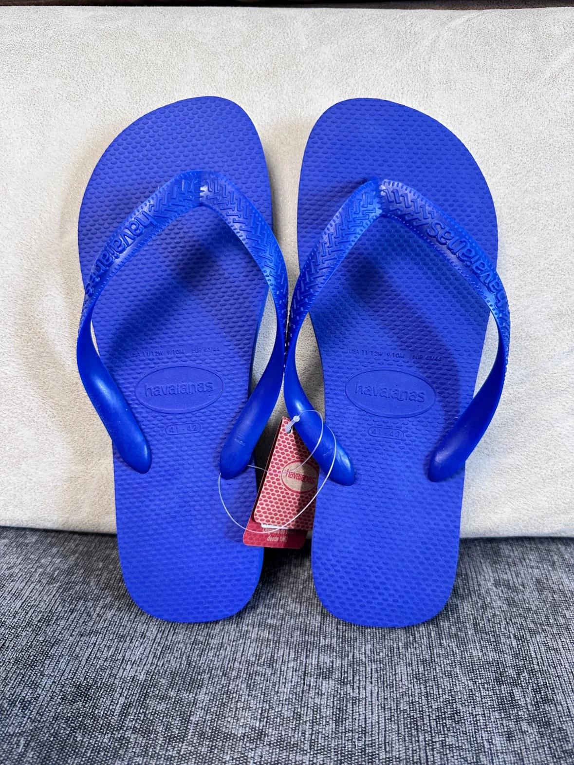 Бразилия Havaianas Havana Человеческое тело Шлепки Лето ТОП Классика Чистый однотонный синий парень нескользящий