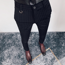 Men Suit Pants Hombre Pantalones Autumn New Stch Slim Formal
