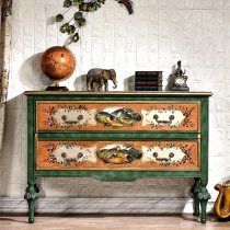 American light luxury entrance cabinet living room sofa side cabinet light luxury door decoration cabinet screen cabinet partition cabinet European style entrance hall