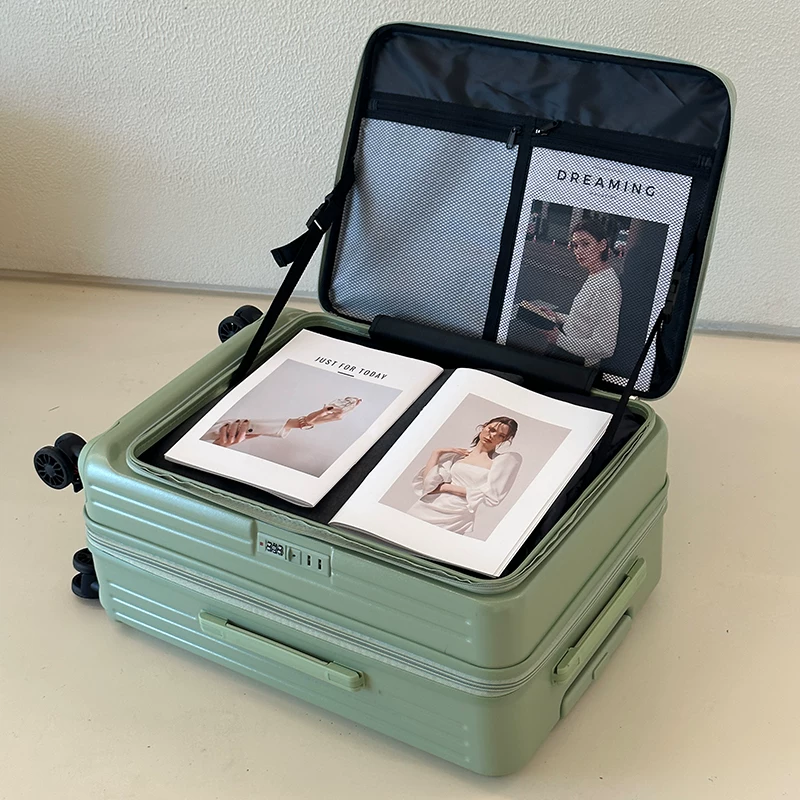 Universal big capacious suitcase, material, 20 inch