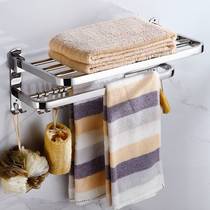 304 stainless steel bathroom towel rack bath towel rack toilet bathroom storage rack no punching bathroom storage rack