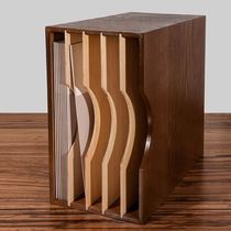 CD box storage box vinyl record storage box display rack album storage rack to store classical nostalgic discs