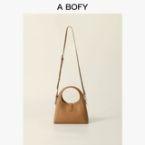 Цепь из жемчуга, сумка на одно плечо, из натуральной кожи