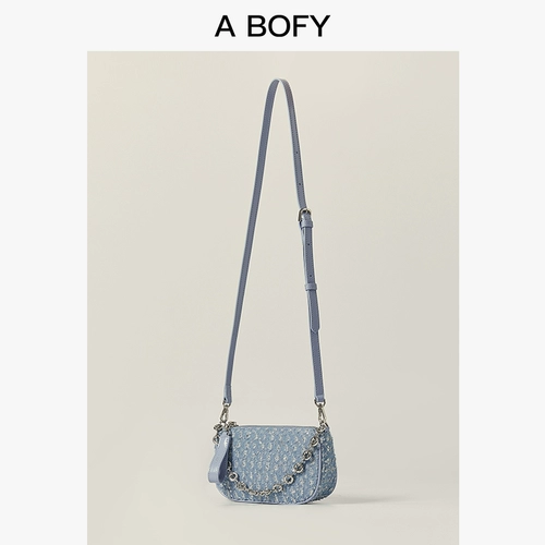 Джинсовые блестки для ногтей, ретро кожаный ремешок для сумки на одно плечо, сумка, 2 карат