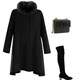 LILIANZHANG-LULY ການຮ່ວມມືກັນແບບ cape type wool coat feminine style French autumn and winter 2106006