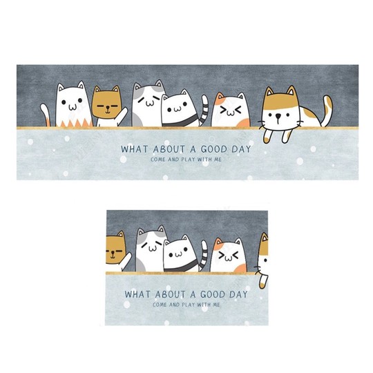 Kitchen Floor Mat, Household Bathroom and Powder Room Absorbent Non-Slip Mat, Fresh Bedside Rug, Entryway Carpet, Long Strip Door Mat