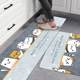 Kitchen Floor Mat, Household Bathroom and Powder Room Absorbent Non-Slip Mat, Fresh Bedside Rug, Entryway Carpet, Long Strip Door Mat