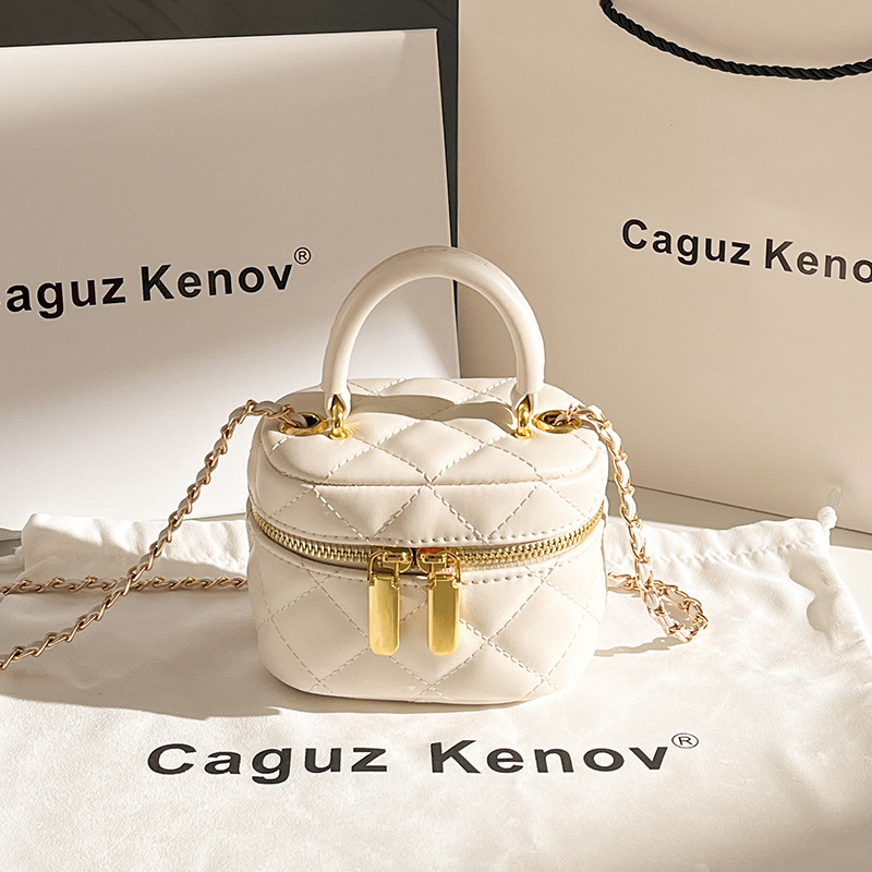 Official Website Small C&K High-End Chanel-Style Quilted Chain Versatile Small Bag Handbag Shoulder Crossbody Mini Bag New Product