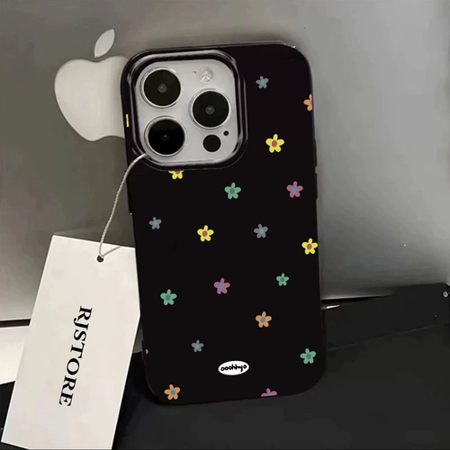 Apple, брендовый окрашенный совместимый iPhone13 Pro, чехол для телефона, iPhone 15, iPhone15 Pro, силиконовая сумка, защитный чехол, цветочный принт, iphone, 14promax, защита при падении