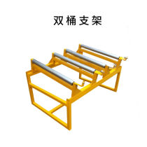 Aikoburg steel anti-leak pallet special oil drum rack double barrel with roller oil tray rack AKB-SLTP-0