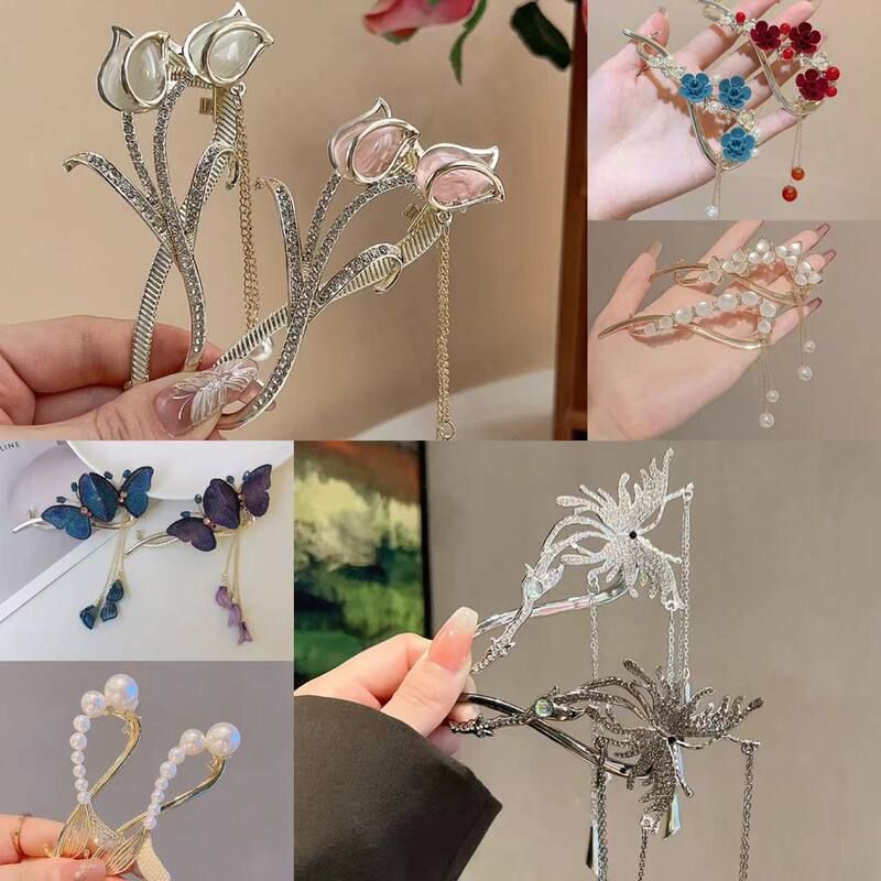 Elegant Hair Clip with a Smiley Frog Design, Pearl Hairpin for Women, New 2026 Style for the Back of the Head
