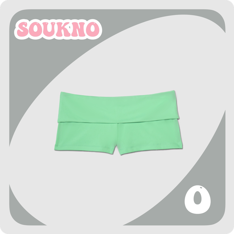 *Green Apple Ice* Green High-Waisted, Absolutely Low-Rise Shorts *Green Apple Ice* Green High-Waisted, Absolutely Low-Rise Shorts