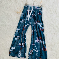 Широкие брюки из хлопкового шелка с надписью Человек-Паук