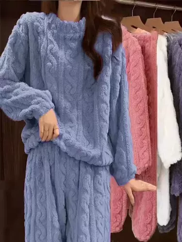 Модный комплект, демисезонная флисовая пижама для влюбленных, популярно в интернете