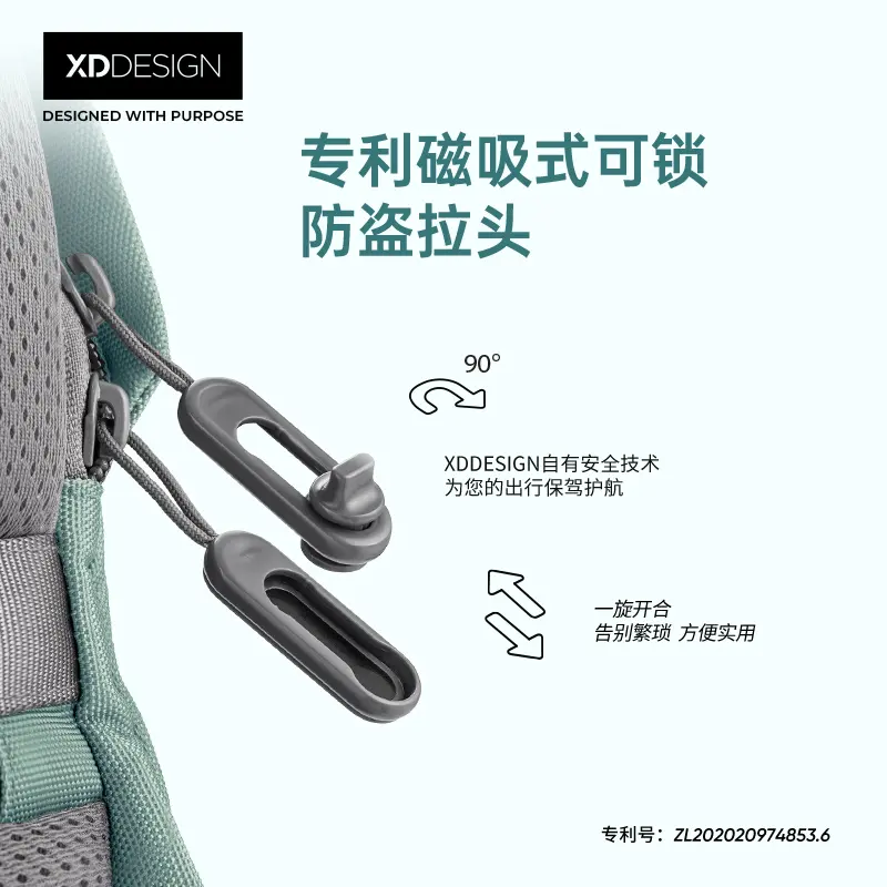 XDDESIGN Soft Cloud Series Fashion Casual Lightweight Korean Style Multifunctional Waterproof Backpack - Thumbnail 7