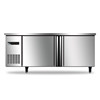 Horizontal Refrigerator Commercial Workbench Kitchen Refrigeration Refrigeration Fresh-Keeping Flat Cold Refrigerator Milk Tea Shop Stainless Steel Operating Table