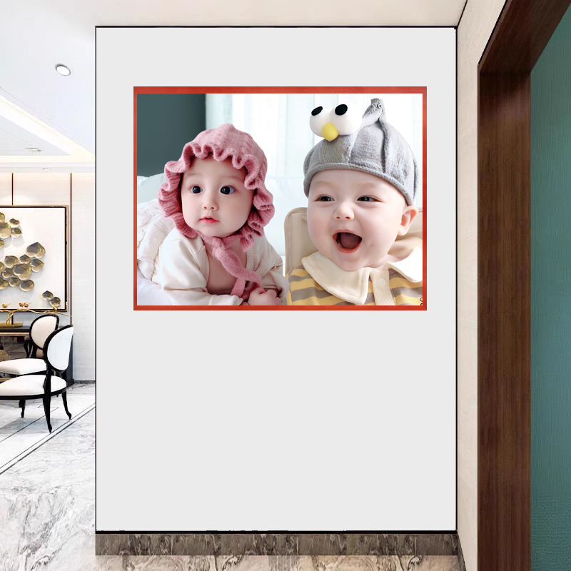 Wedding House Baby Poster Dragon Phoenix Doll Preparation For Pregnancy Wall Painting Newborn Baby Painting Cute Cute Twins Photo Frame Swing-Taobao