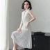 Bộ đồ trắng chuyên nghiệp Đầm dự tiệc 2020 thời trang mới thu hoạch eo mùa thu là quần áo nữ thần khí chất mỏng manh - váy đầm