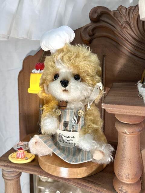 [Material Pack] Kitchen Series· Chef Puppy Imported Mohair Joint Doll Handmade DIY Material Pack