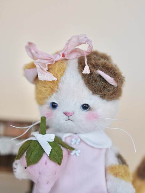 [Material Pack] Sanhua Little Cat Pastoral Strawberry DIY Material Pack
