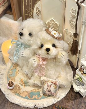 [Material Pack] Bichon Teddy Dog Handmade Joint Doll Puppy DIY Material Pack Sewing Fabric Doll