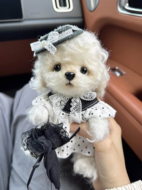 Handmade Black and White Polka Dot Baby Clothes Set