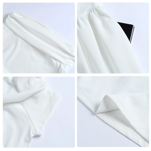 Летнее белое платье, длинная юбка, открытые плечи