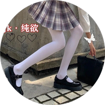 lolita可爱萝莉日系袜子女薄款学生天鹅绒连裤袜jk白色丝袜防勾丝