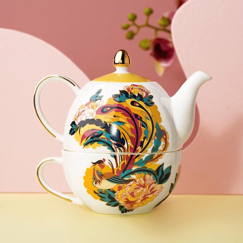 故宫岁朝佳兆子母壶陶瓷茶具套装家用茶杯复古节日礼物官方正品-淘宝