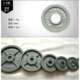 Dumbbell Plates, Barbell Small Hole Electroplated Silver Kais Plates, Black Base with Red Lettering, Weight Plates for Fitness and Home Exercise Accessories