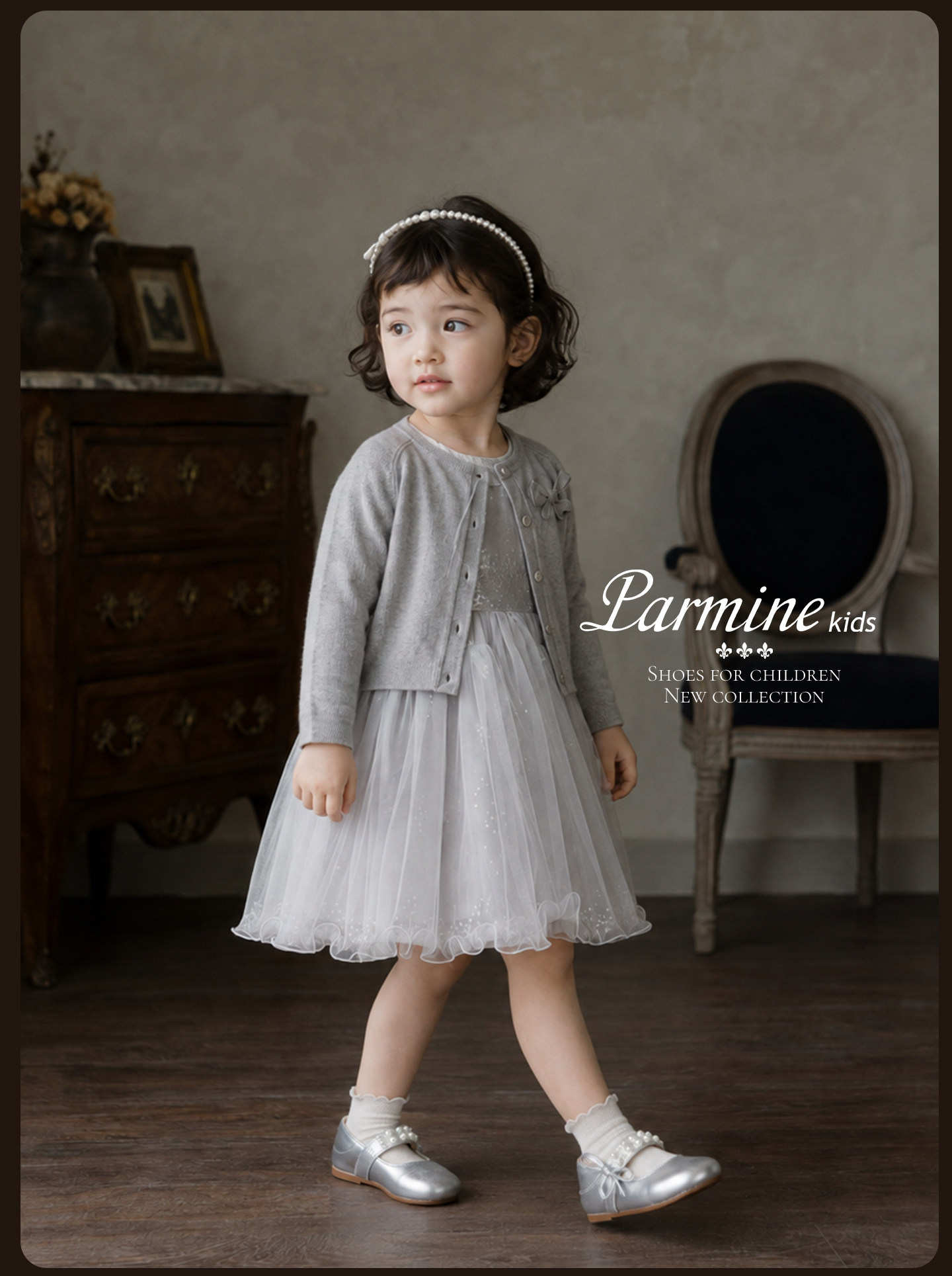 Genuine Leather Girls' Leather Shoes, Stylish New Spring and Autumn Models, Simple Indoor Pearl Princess Shoes for Kindergarten Toddlers — 14