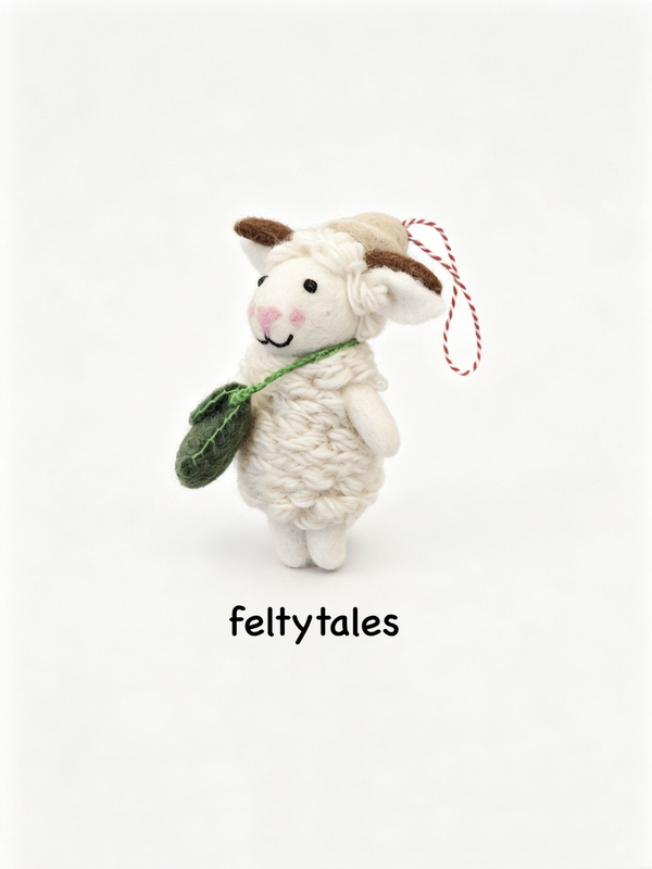 Feltytales Nepal Handmade Wool Felt Cute Little Sheep Bag Pendant Ornament Couple Creative Gift Feltytales Nepal Handmade Wool Felt Cute Little Sheep Bag Pendant Ornament Couple Creative Gift