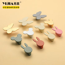 Childrens room animals cute small aluminum alloy handles colorful handles cartoon drawer handles cabinet wardrobe door handles