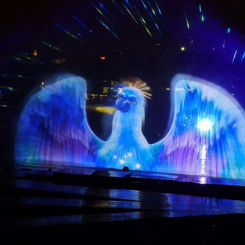 Water curtain movie music fountain equipment manufacturer outdoor river pool artificial lake laser projection customized wave light