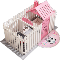 Pet covered dog fence cat cage small dog Teddy Pomeranian dog plastic fence French bull guardrail Jiangtaoxi